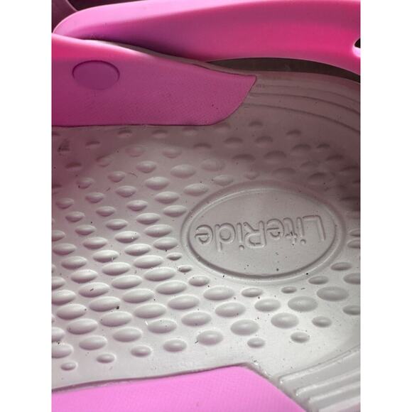 Crocs Literide Clog Unisex size M 11 and W 13 ELECTRIC PINK/ WHITE - Picture 9 of 10